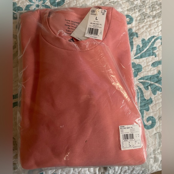 Adidas Men’s Sweatshirt; NWT; Large Salmon Color - Picture 5 of 6